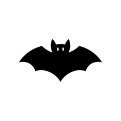 Bat silhouette icon with Halloween theme 