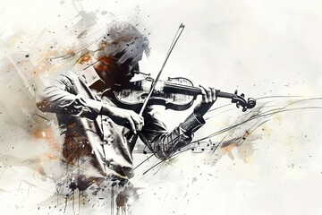 concert poster / Sketchy music design - elegant