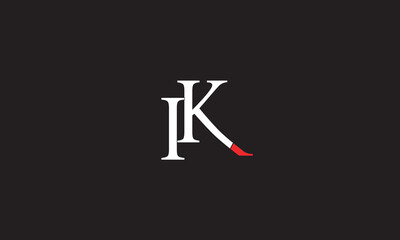 IK, KI , K ,I, Abstract Letters Logo Monogram	