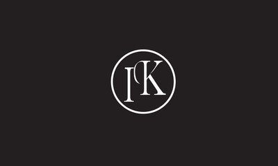 IK, KI , K ,I, Abstract Letters Logo Monogram	