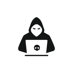 Hacker icon vector. EPS 10 editable vector