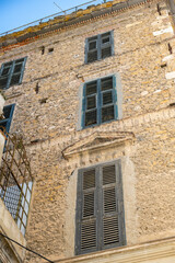 White-blue city of Sidi Bou Said, Tunisia. Eastern fairy tale with a French charm. View of an old historic building, Sidi Bou Said Carthage, Tunisia.