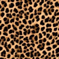 Fototapeta premium leopard print fur texture, realistic background