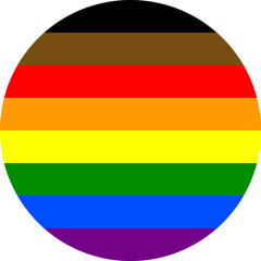 Fototapeta premium The Rainbow flag symbol LGBTQ+ community. The rainbow pride flag and other is a symbol of lesbian, gay, bisexual, transgender (LGBT) and queer pride and LGBT social movements. Vector illustration