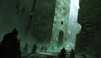 Hidden deep within a labyrinthine dungeon, the advancing dark knights uncover a powerful artifact that could tip the balance of power in their favor.