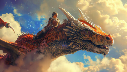 Riding on the back of a friendly dragon, I soared through clouds of inspiration and creativity