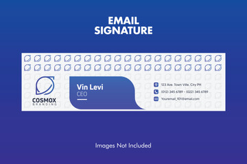 email signature template social media cover email footer design