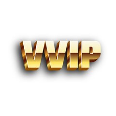 3D VVIP text poster art