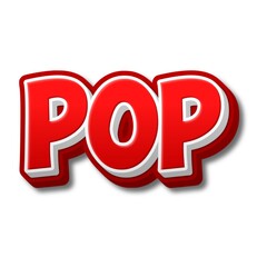 3D POP text poster art