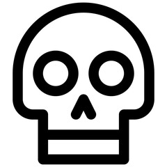 Horror game. Editable stroke vector icon.