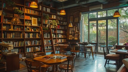 A charming book cafe where shelves filled with novels and poetry line the walls. Enjoy your coffee while diving into a good book or attend one of the regular author readings
