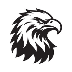 Eagle head logo vector illustration
