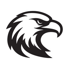 Eagle head logo vector illustration
