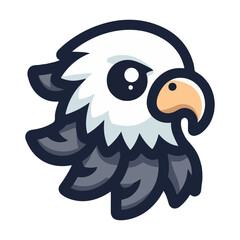 Eagle head logo vector illustration
