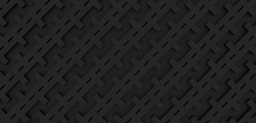 Background geometric black plus sign merge mathematics square 3D illustration