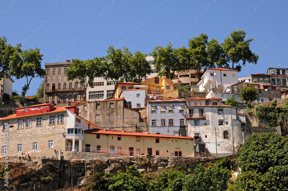 Wall mural portugal, the old historical houses in porto