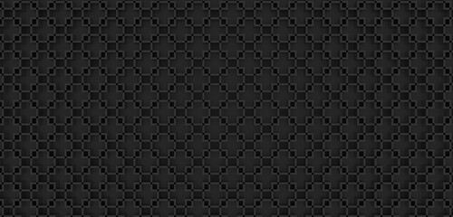 Background geometric black square merge mathematics square 3D illustration