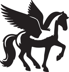 Horse logo icon vector art illustration