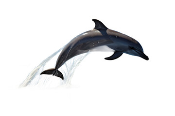 dolphin isolated on transparent