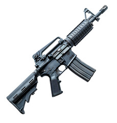 riffle gun on transparent isolated background