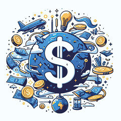 dollar  icon money currency 