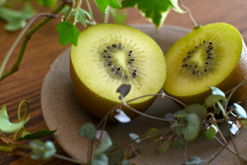 朝食にキウイフルーツを２