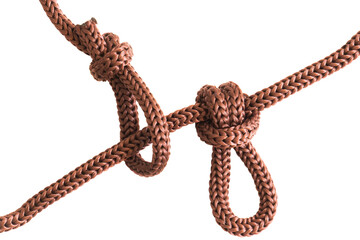 Isolated intertwined Bowline knots
