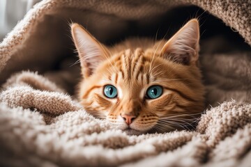 
A Cat That Is Laying Down On A Blanket, Photo Of A Cat, Cute Cat Photo, Cat Photo, Maine Coon, Cute Cat, A Cute Cat, Beautiful Cat, Awesome Cat, Serious Looking Mainecoon Cat, A Sick Cat Laying In A 