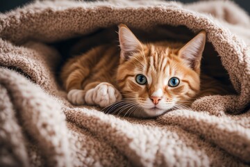 
A Cat That Is Laying Down On A Blanket, Photo Of A Cat, Cute Cat Photo, Cat Photo, Maine Coon, Cute Cat, A Cute Cat, Beautiful Cat, Awesome Cat, Serious Looking Mainecoon Cat, A Sick Cat Laying In A 