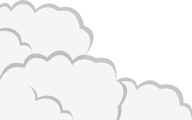 Cloud Comic Corner Decoration