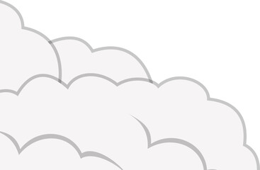 Cloud Comic Corner Decoration