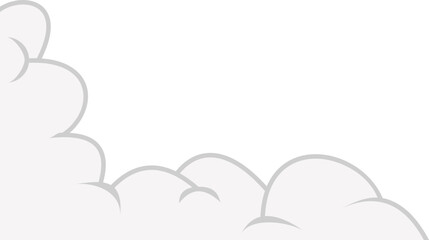 Cloud Comic Corner Decoration