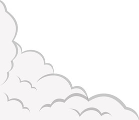 Cloud Comic Corner Decoration