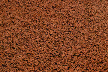 Close-up view of dutch processed cocoa powder texture