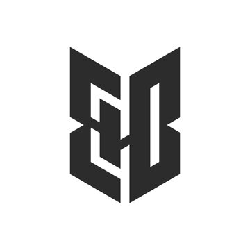 EHD letter logo, EHD or E D letter alphabet logo