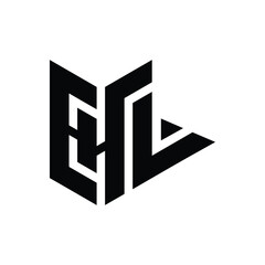 EHV letter logo, EHV or E V letter alphabet logo