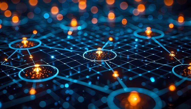 Digital Compliance Framework, A blueprint of interconnected nodes outlining a compliance framework