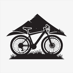 t-shirt design bicycle silhouette art illustration © Faysal Design House