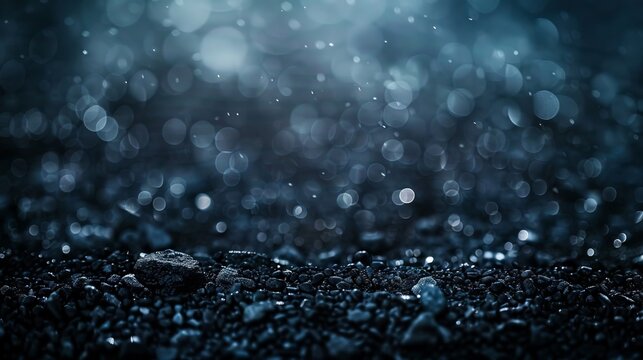 Rainy night, dark, bokeh, blur, black, hd wallpapers.