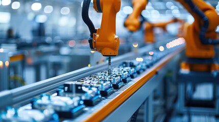 Industrial robot arms  EV battery pack