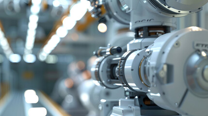 Fototapeta premium Robotic Solutions for Industrial Equipment Manufacturing Automation
