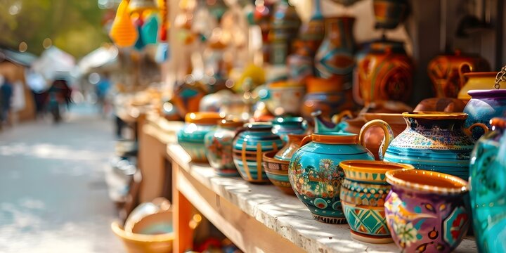 Urban Bazaars showcase citys local artisans craft markets highlighting unique traditions. Concept Local Artisans, Craft Markets, Urban Culture, Traditional Crafts, City Lifestyle