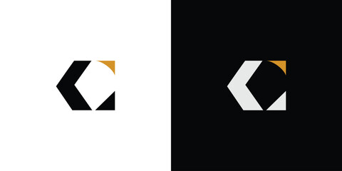 modern and unique letter C initials logo design.