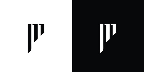 modern and strong  letter P initials logo design