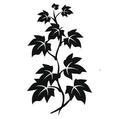 Leaf Minimalist and Simple Silhouette Vector illustration