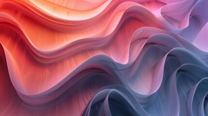 Obraz premium Craft a visually dynamic photo of a trendy color gradient wave background, offering flexibility for creating captivating brochure design templates. 
