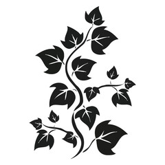 Leaf Minimalist and Simple Silhouette Vector illustration