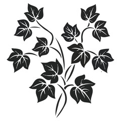 Leaf Minimalist and Simple Silhouette Vector illustration