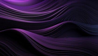 Abstract black luxury geometric background with flowing lines and waves. Modern shiny wavy lines on...