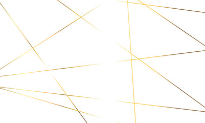 Seamless luxury geometric premium golden random chaotic lines on transparent background. Luxury banner presentation gold line vector, illustration.